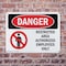 Signmission Restricted Area Authorized Employees Only Danger Sign, Plastic, 10in W x 7in L, 2PK OS-2PACK-DS-P-710-L-1548 - alternate 8